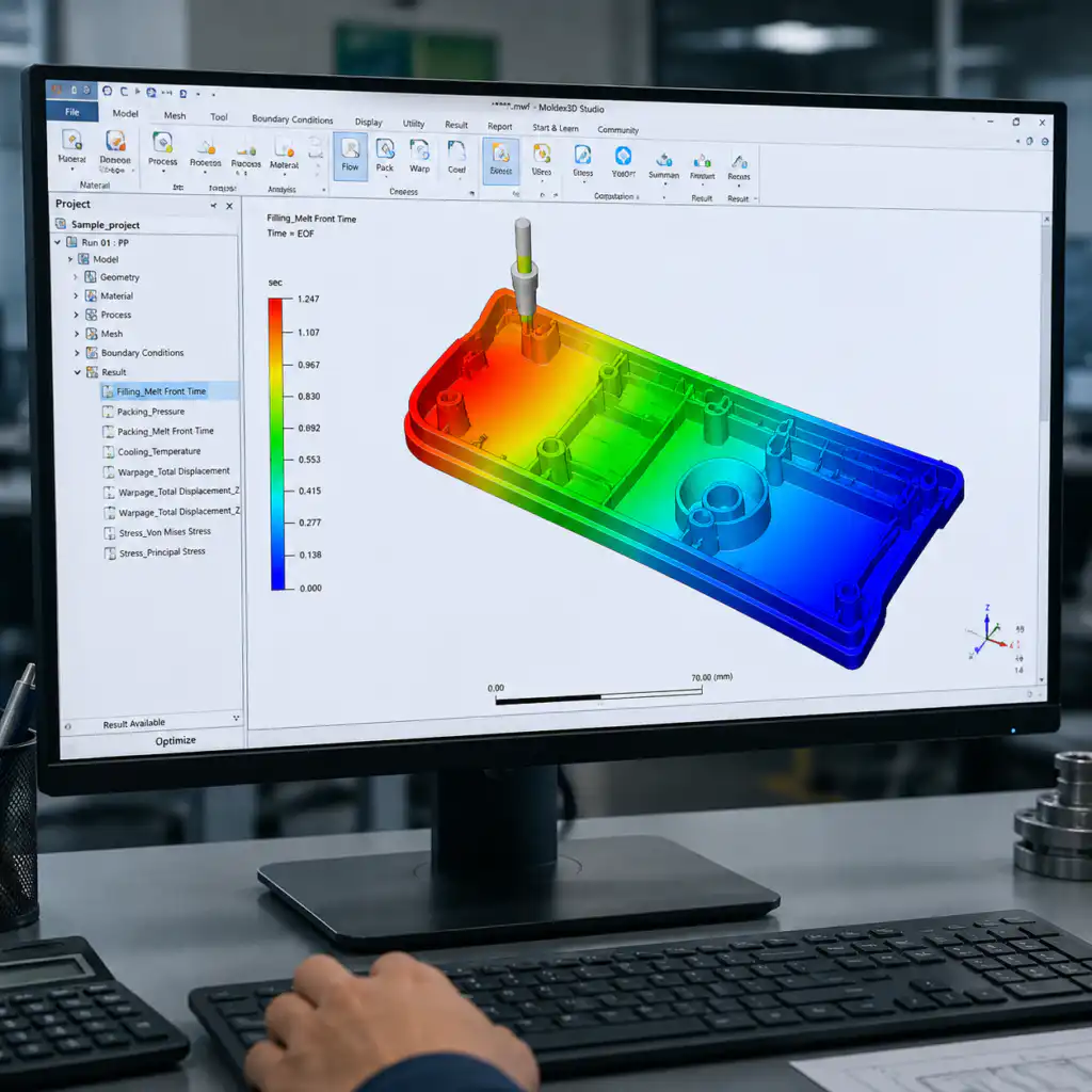 nylon mold flow analysis dfm report injection molding 0