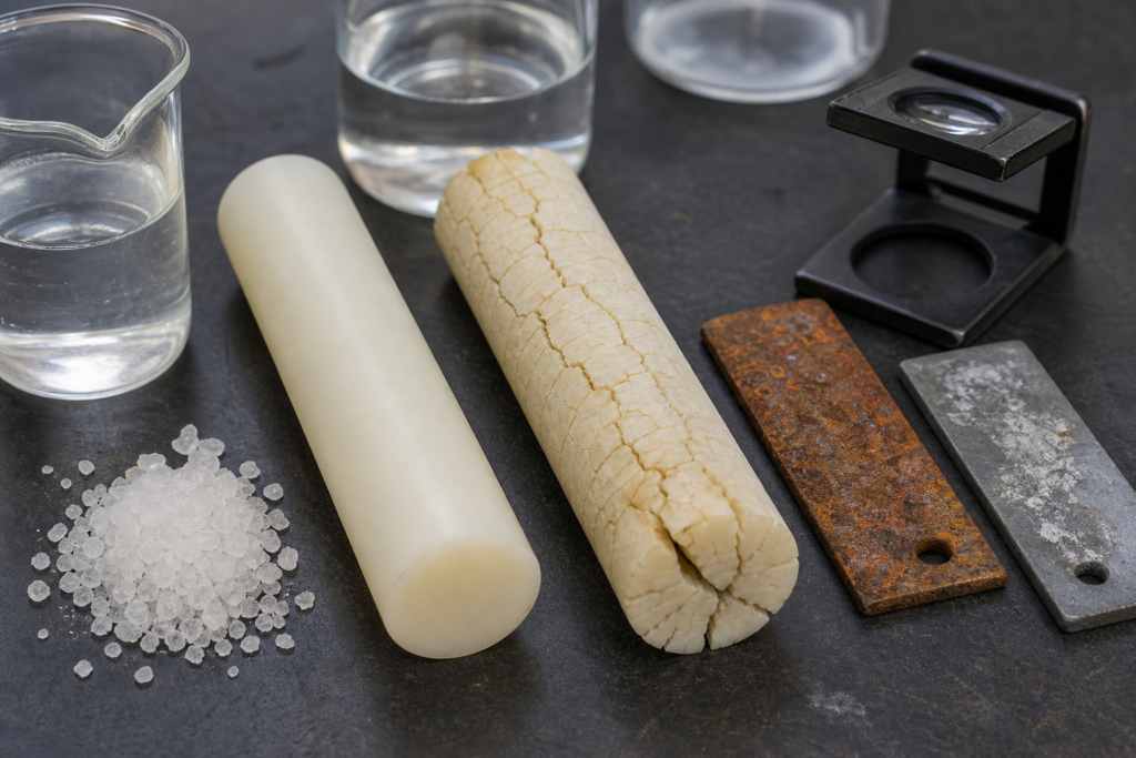 Prüfung der Hydrolysebeständigkeit von Nylon anhand von Proben, die einer Feuchtigkeitsalterung mit Heißwasserdampf unterzogen wurden, sowie Laborausrüstung