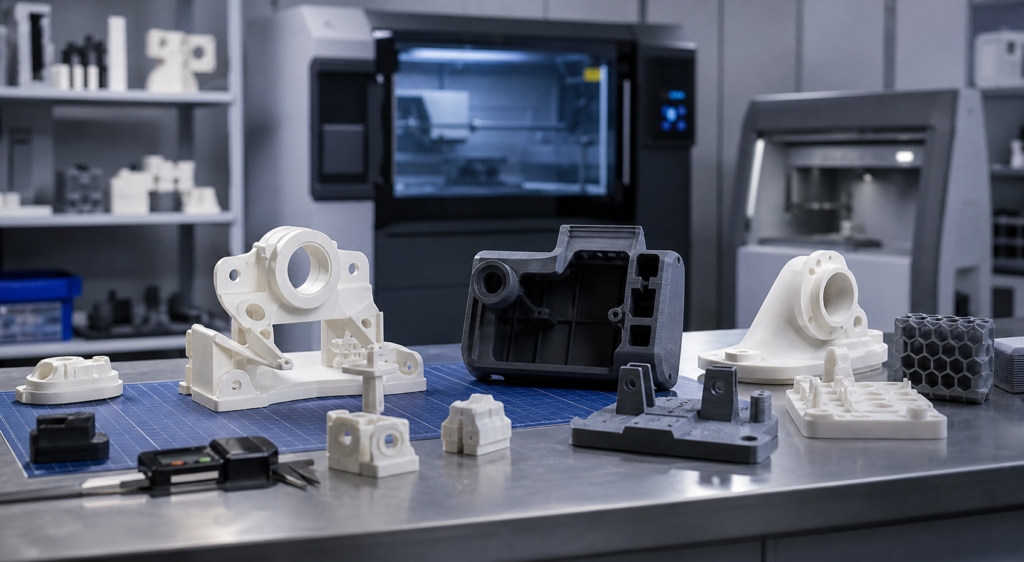 3D-Druck-Ersatzteile aus Kunststoff, hergestellt mit SLS-, Nylon-, MJF- und Harzverfahren